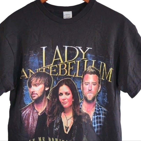 Lady‎ Antebellum Take Me Downtown Country Tour Concert Shirt Women's Size Medium - Picture 3 of 7